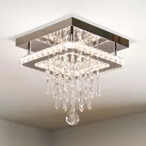 Minimalist Postmodern Crystal Chandelier Ceiling Light for High Ceilings Home Decor QH-MC057