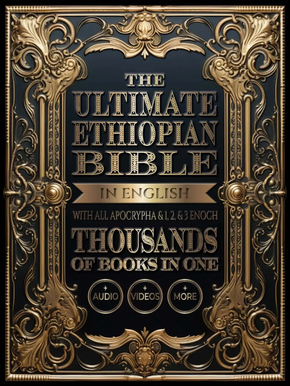 English Ethiopian Hardcover Bible Volume - Includes All Apocrypha, 1/2/3 Enoch, Thousands of Integrated Books, Audio & Video Resources for Religious Study, Learning