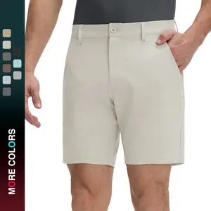 MAELREG Men's 7" Golf Shorts - Stretch, Water Resistant, UPF50+, Medium Weight, Breathable, Flat Front Hybrid Shorts for Work & Casual Use