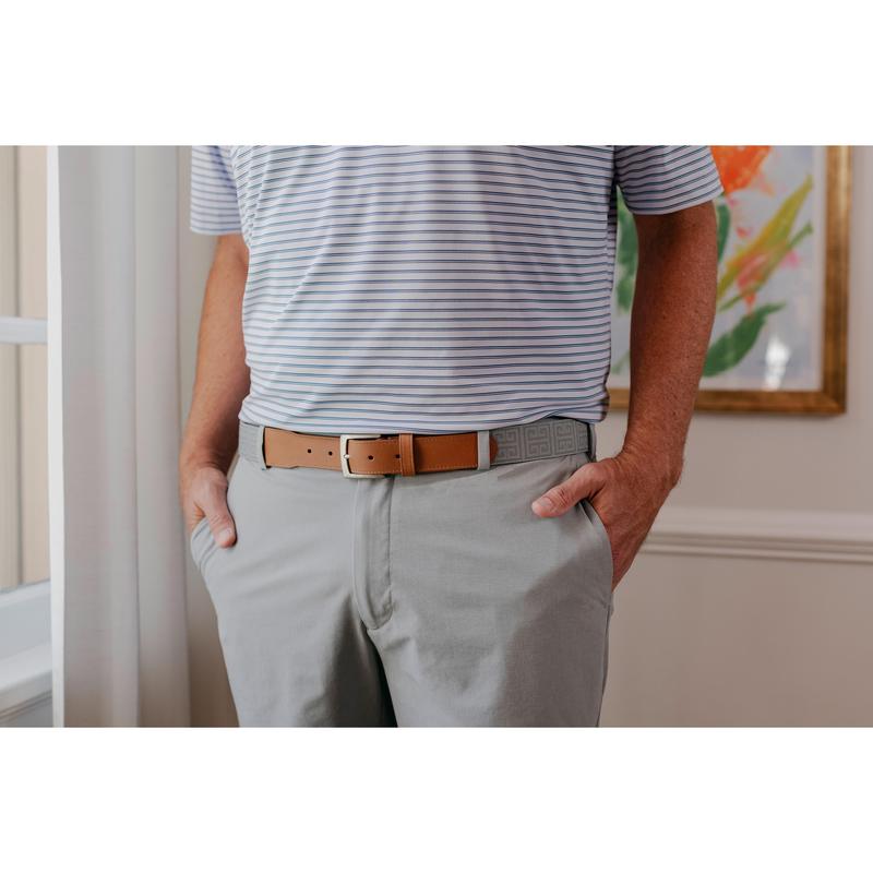 Palm Beach Woven Belt - Grey/Pewter