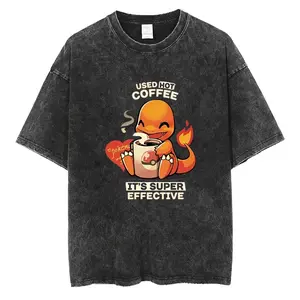 Charmander Vintage/ Oversized Gym Shirt/ Pokémon Menswear Casual Streetwear Shirt Fashion Stylish