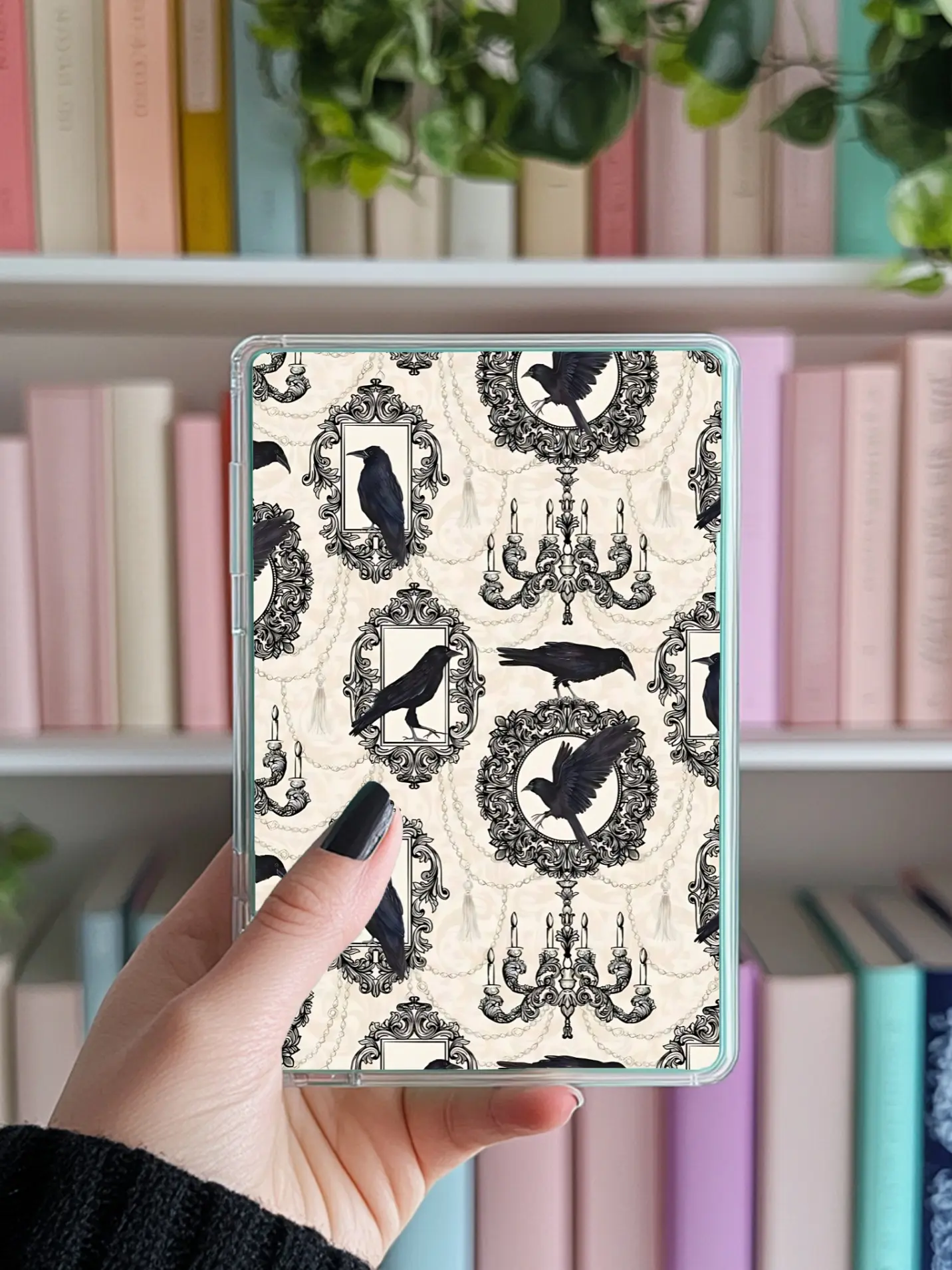 Kindle insert Goth crows , paperwhite, colorsoft, oasis, fire, kobo, basic , scribe, romantasy, fantasy, dark romance, booktok, bookish