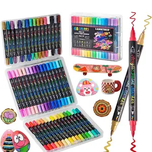 # 52 - LANYNER Dual-Tip Alcohol Paint Markers 48Colors Set with Unique Double-Ended Tips for Versatile Artistic Expressions