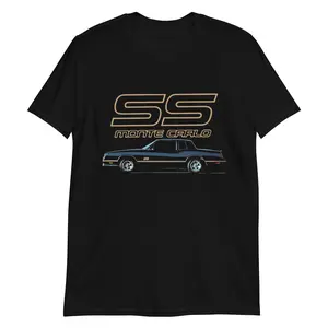 1988 Chevy Monte Carlo SS Black & Gold Classic Muscle Cars Graphic Tee Gift for Car Lovers T Shirt Sweatshirt Hoodie