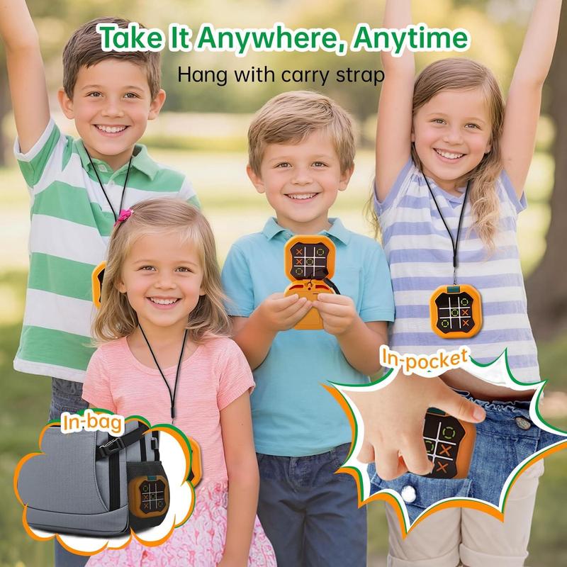 9-in-1 Electronic Tic Tac Toe Game | Portable & Durable with Lanyard | Creative Educational Toy for Kids & Adults, Perfect Gift for Family Fun! valentines gifts for gf