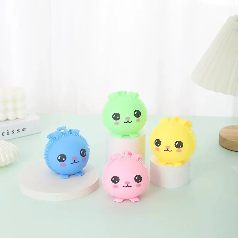 Squishy Rabbit Toy - Glowing Interactive Squeeze Toy for Stress Relief, 2pk, Fun Design, Calming Effect, Ideal for Children & Adults