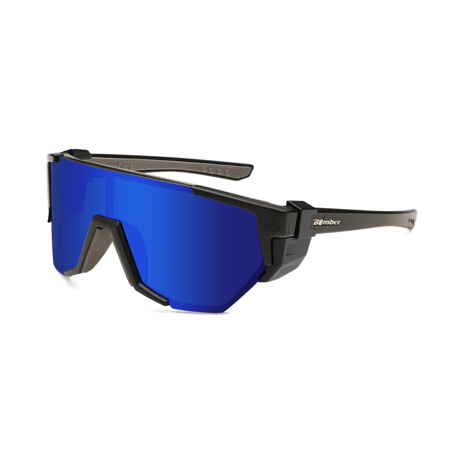 Bomber Eyewear Jager Bomb Men's Unisex Full Shield Safety Sunglasses, ANSI Z87+ Durable Polycarbonate Frame, UV Protection, Polarized & Standard Lenses, Lightweight for Job Site & Outdoor Work, Durability