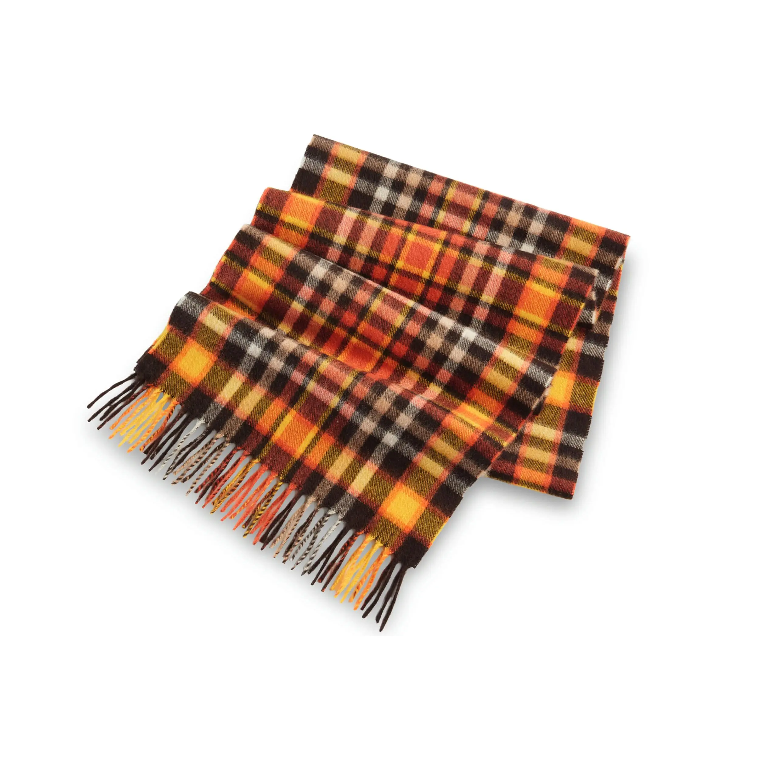 Unisex Rectangular Checkered Cashmere Scarf - Clothes Accessory with Fringe Edges, Offers Warmth for Casual Wear