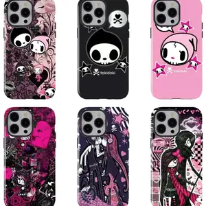 Tokidoki Adios & Ciao Ciao Skull Couple Phone Case Compatible with iPhone 11, 12, 13, 14, 15, 16, 17 & Samsung S22 S23 S24 S26 – check our available sizes