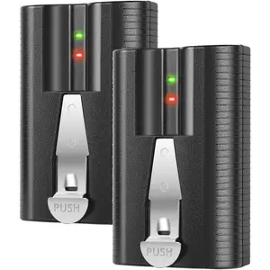 2Pack 6040mAh 3.65V Rechargeable Battery Replacement for Ring Battery Compatible with Ring-Video Doorbell 2/3/4/3 Plus, Stick Up Cam Battery (2nd & 3rd Gen), Spotlight Cam and Peephole Cam Battery springtok