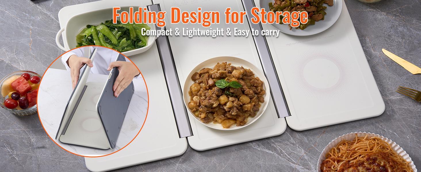 VEVOR Electric Warming Tray, TikTokShopBlackFriday, 16.5" x 23.6" Portable Tempered Glass Heating Tray with Temperature Control (65-90℃), Perfect for Dinner, Catering, House, Parties, Events, Entertaining and Holiday, Black VEVOR Electric Warming Tray, TikTokShopBlackFriday, 16.5" x 23.6" Portable Tempered Glass Heating Tray with Temperature Control (65-90℃), Perfect for Dinner, Catering, House, Parties, Events, Entertaining and Holiday, Black