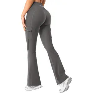 Outdoors & Sports YEOREO Women's Workout Flare Leggings