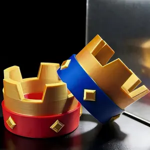3D Printed Royal Crown Keychain, Unisex Gift for Valentine's Day & Birthdays, Stylish Accessory for Men and Women