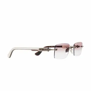 Chrome Hearts Deep 2 Ivory Frame Sunglasses Silver