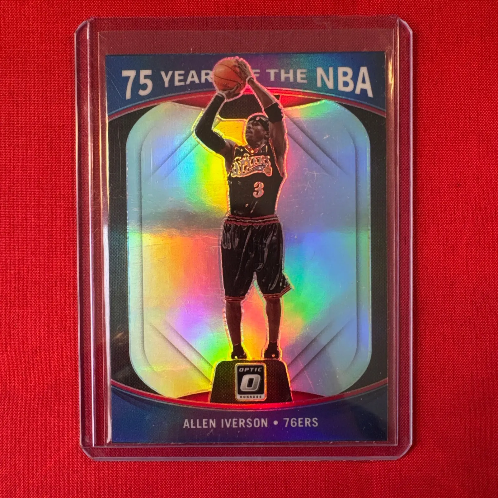 2021-22 PANINI PRIZM-OPTIC 75 YEARS OF THE NBA-ALLEN IVERSON #38
