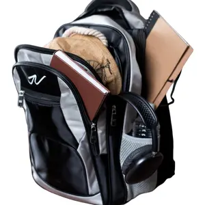 JV GREY Backpack - Sleek Grey & Black Design with Water Coat for Everyday Use - Versatile Accessory