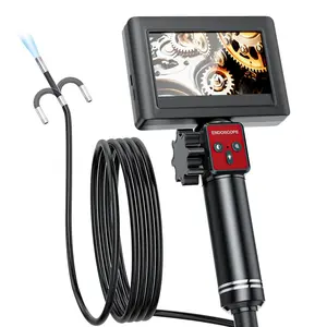 Two-way Articulating Borescope Camera With Light: 1920p Hd Industrial Endoscope - Flexible Waterproof Inspection Bore Scope For Plumbing Automotive Sewer