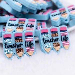 Teacher Life Silicone Focal Bead Accessory