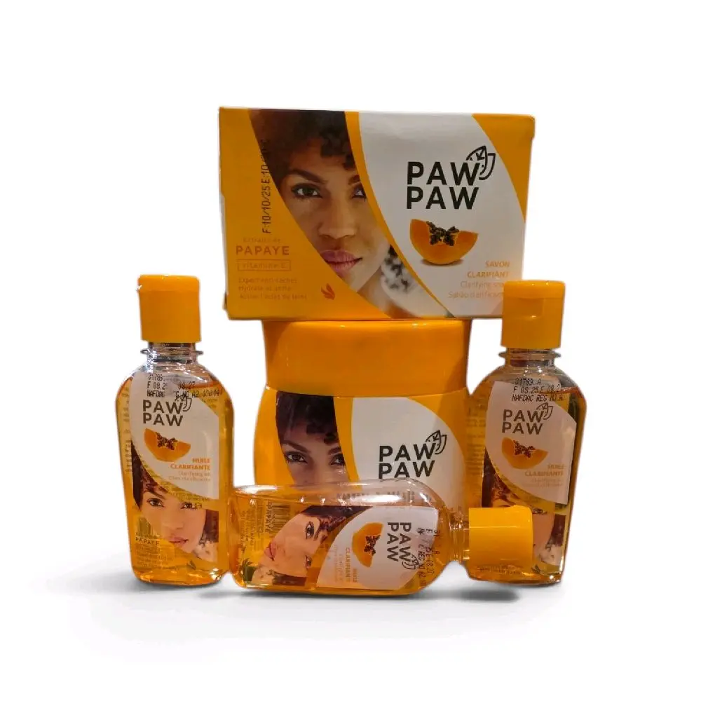 pawpaw sets 3pcs oil 1pcs cream and 1pcs soap