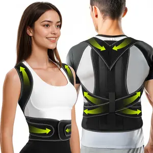 Adjustable Posture Corrector Back Brace Shoulder Straightener with Shoulder Support for Back Pain Relief for Men and Women Belts
