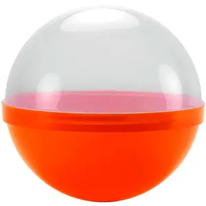 Clear Orange Candy Ball Favor Container