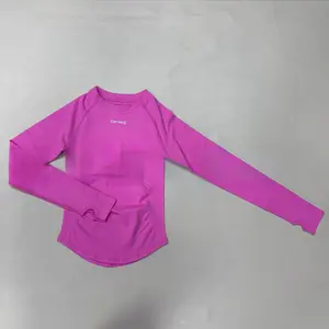 DFYNE Seamless Long Sleeve Workout Top – Breathable High Stretch Slim Fit Yoga Shirt for Women