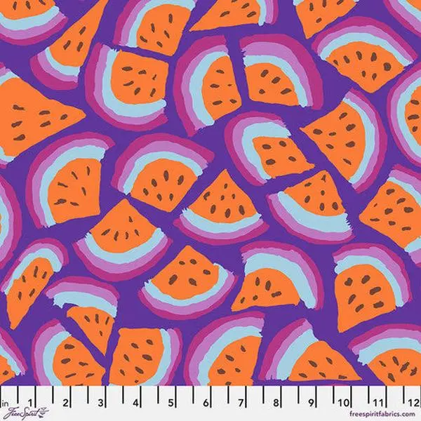 Fabric FreeSpirit Kaffe Fassett Collective Purple Slice August 2025 by the Quarter Yard PWBM101.PURPLE