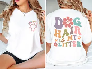 Dog Hair Is My Glitter Shirt Dog Mom Shirt Gift For Mom Dog Mama Tee Dog Shirt Graphic DesiGD Shirt Dog Lover Shirtcomfort Colors Tee TK45GD
