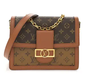 Pre-owned Louis Vuitton Reverse Monogram Dauphine MM Bag