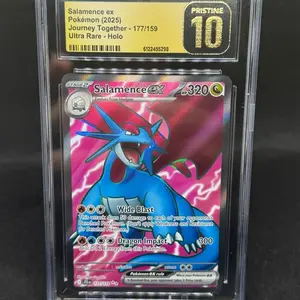 Pristine 10 CGC Salamence EX 177/159 Journey Together Ultra Rare