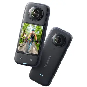 Insta360 X3-360 Action Camera with 5.7K 360 Active HDR Video, 4K Single-Lens Camera, Waterproof, FlowState Stabilization, 2.29" Touchscreen, AI Editing, for Motorcycle, Wintersports and Vlogging