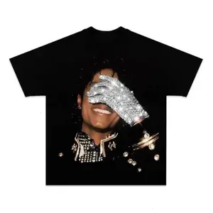 Michael Jackson Retro Graphic T-Shirt, King of Pop Vintage Tee, Trendy Unisex