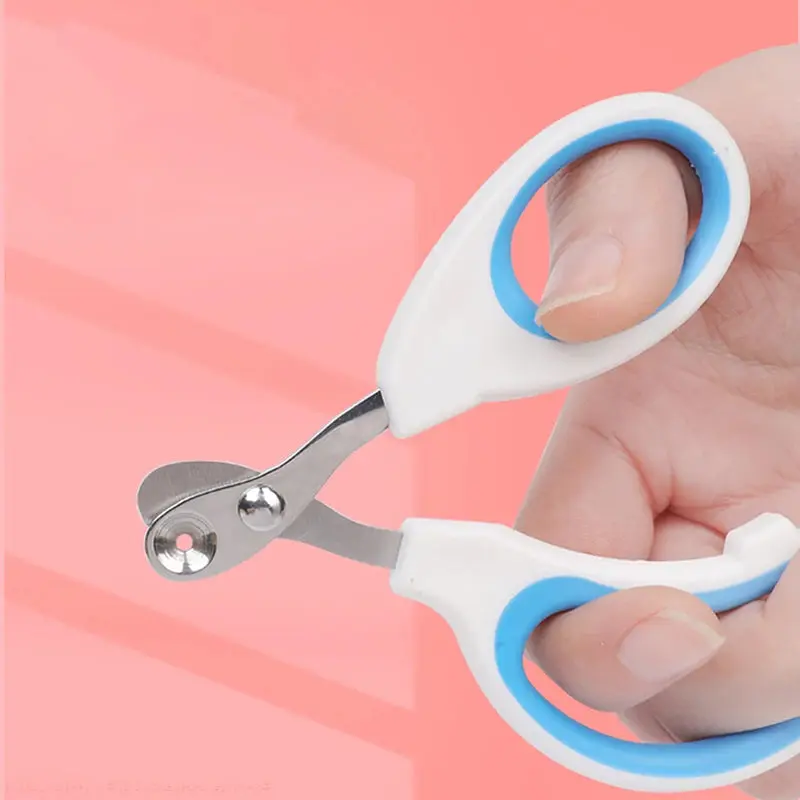 Professional Fur Pet Nail Clippers - 1 Pair Compact Lightweight & Easy to Use, Non-Slip Comfortable Plastic-Rubber Handle, Clean Cuts for At-Home Grooming of Dogs, Cats & Rabbits, Non-Slip Grip For Better Control