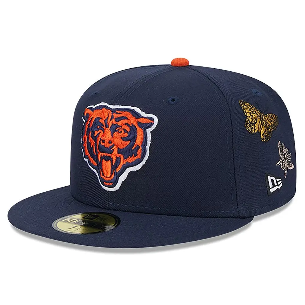 FELT "Chicago"  Football Navy Fitted