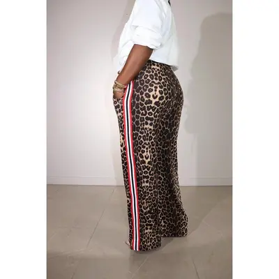 Chic Hero Red Trousers Leopard Print TikTok Shop