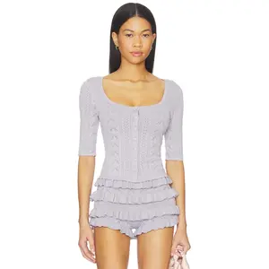 MAJORELLE Zhavia Cardigan in Lilac