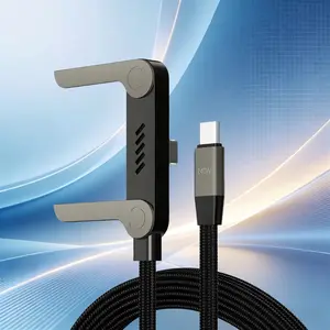 240W Super Fast Charging Cable with Phone Holder, Perfect for Gaming & Office