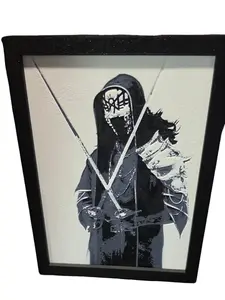 Sleep Token Vessel Hueforge Wall Art | 3D Printed Hooded Figure | Alt Metal Music Fan Gift