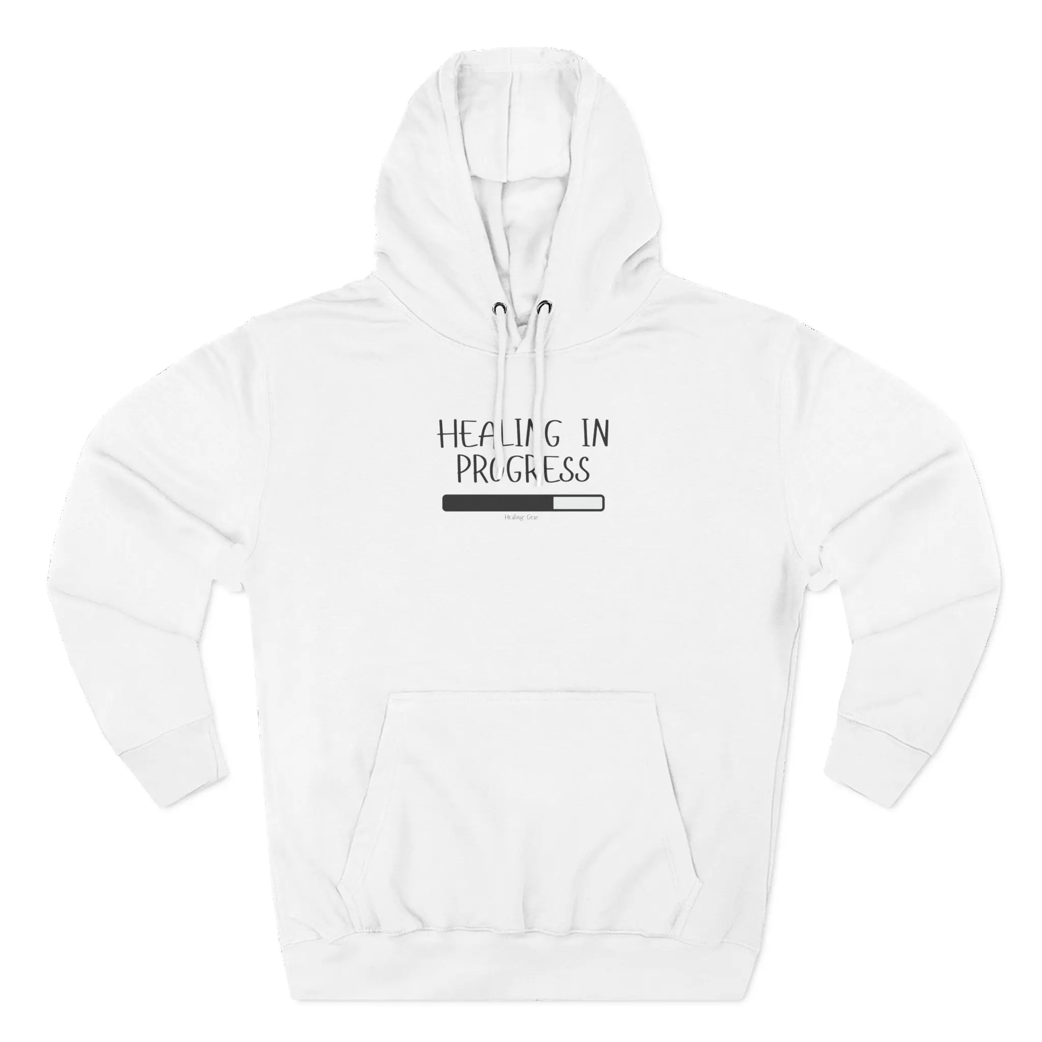 Healing in Progress Hoodie by Healing Gear- Three-Panel Fleece Hoodie- Comfort Clothing- Trauma Healing Awareness- 50% to Charity