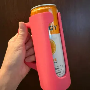 3D printed JackieBeads Energy Drink Holder - Portable Beverage Carrier for On-the-Go Use (Fits Standard Energy Drink Cans)