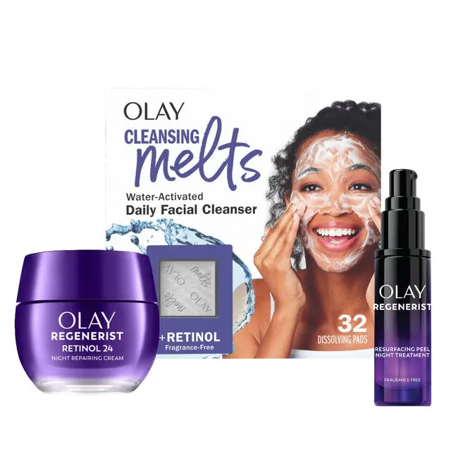Retinol Night Renewal Routine Wrinkle Remedy Set Care Routine Set Glass Skin Kit Peel Retinol Night Renewal Routine Wrinkle Remedy Set Care Routine Set Glass Skin Kit Peel