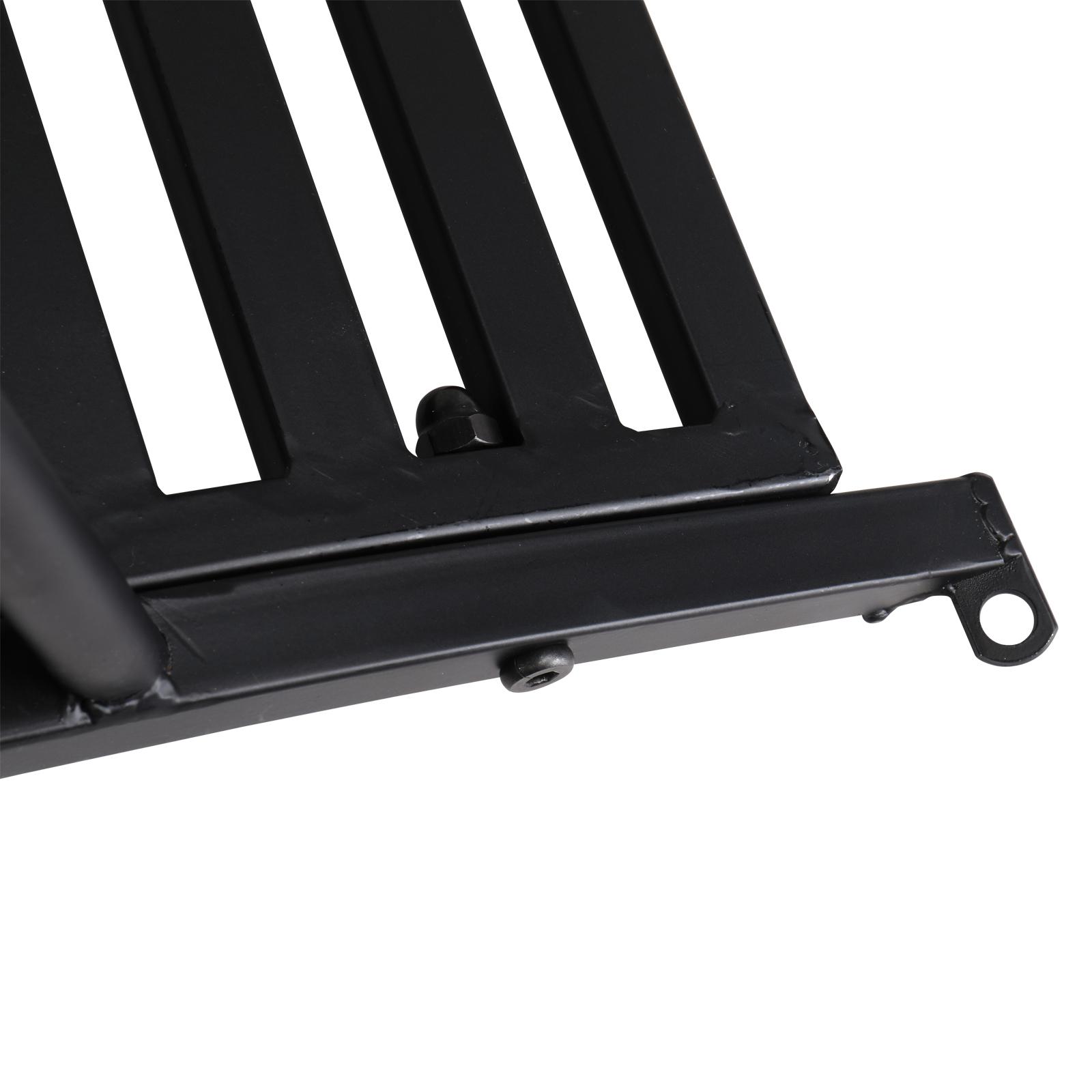 119*67*71cm Courtyard With Bird Pattern Arched Handrail Courtyard Iron Bridge Black