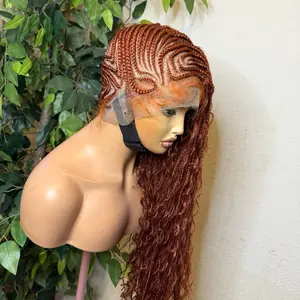 2 Side zuma Cornrow braids made with Premium Fiber Lace & Synthetic Boho Braids Easy Maintenance for All Black woman. Medium: Cap size :21.5 – 22.5”