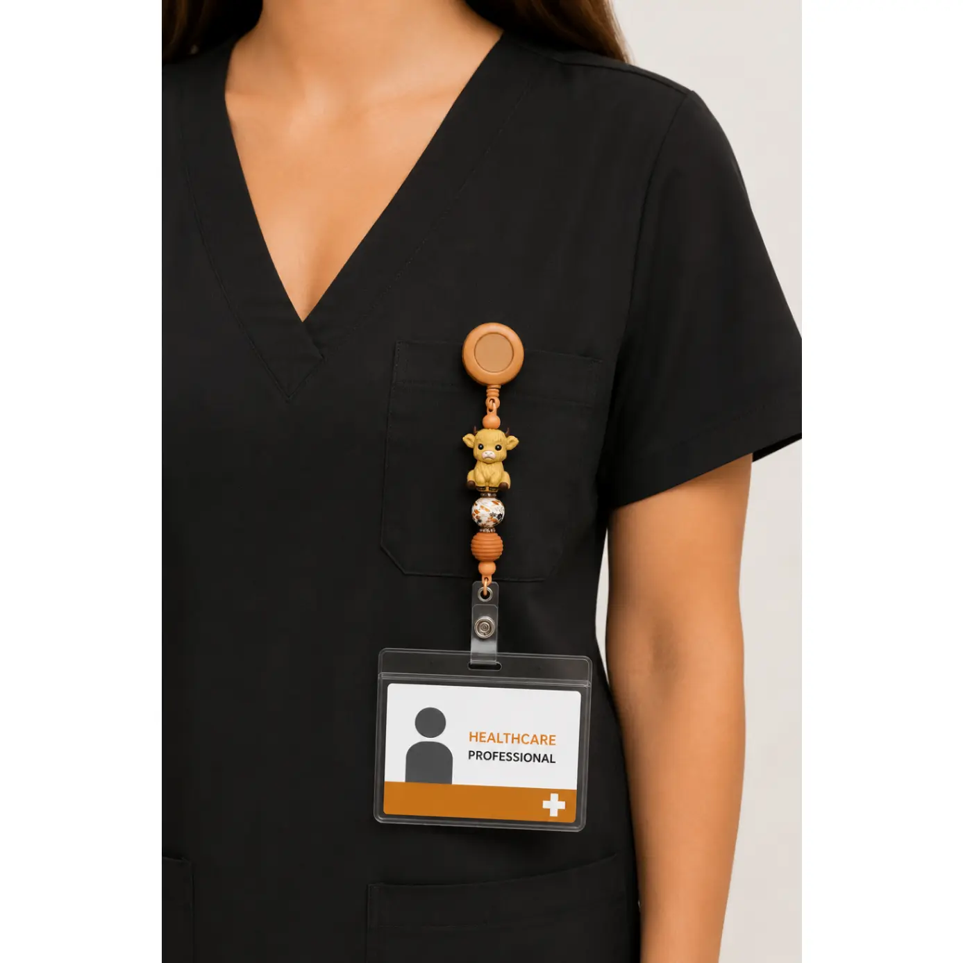 Highland Hugs Badge Reel | Beads of Hope T1D – Handmade Silicone Bead Badge Reel