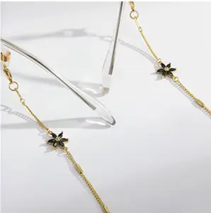 Goth Eyeglass Chains for Women,Stylish Eyeglasses Chain Necklace Mask Lanyard Chain Sunglasses Chain Face Mask Holder Chain for Women Girls,Halloween Eyeglass Chains String Holders,Sunglass Holder Strap Anti-lost Chain glassesholder glass chain