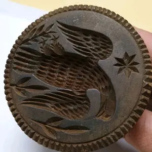 Antique Wooden Eagle Butter Mold Hand Carved