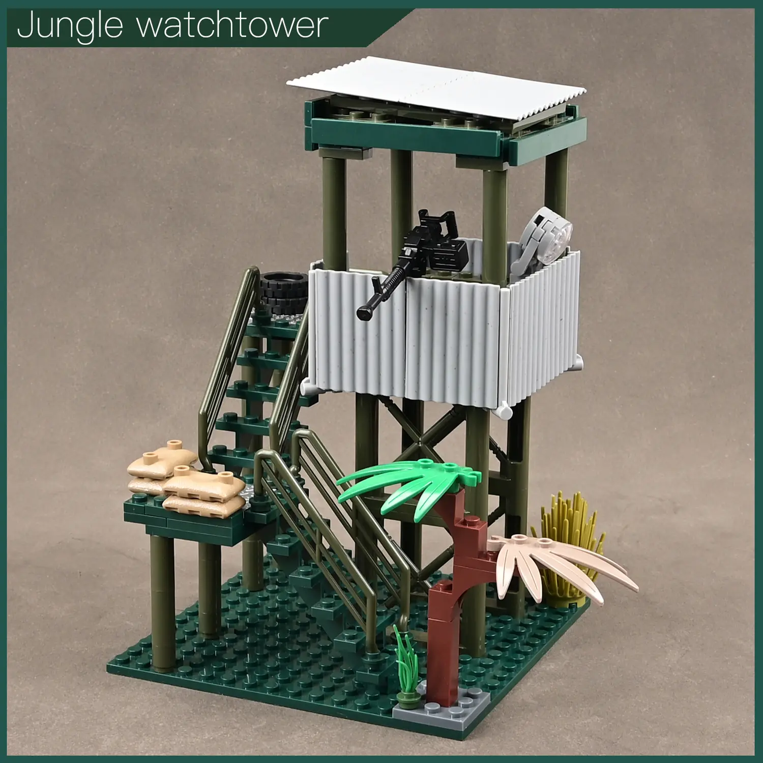 Military watchtower Special Forces Building Blocks Toy Building Bricks Sturdy Building Set for Boys over 6 Years, Compatible Mainstream Block Construction Models, DIY Building Model Building Block Sets