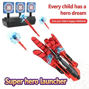 Spider Silk Launcher Toy - Kids Hero Wrist Shooter with Gloves, Targets & Accessories, Role-Play Costume Prop, Great Gift for Boys & Girls
