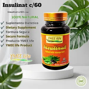 Plant-Based Metabolic Health Supplement - Edible Mango Leaf-Added Insulinat Capsules with Antioxidant Support & Blood Sugar Regulation, 60 Count