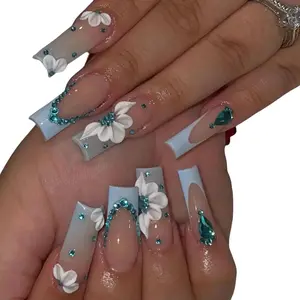 Baby Blue Press on Nails lovers press-on nail